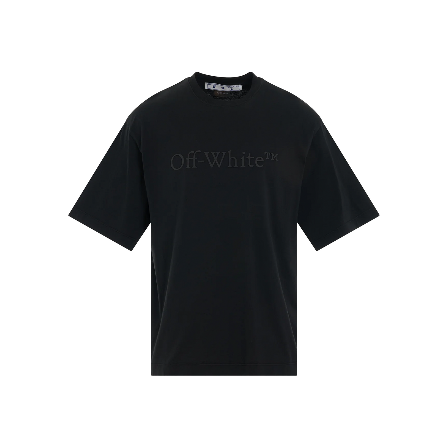 OFF-WHITE Bookish Laundry Oversized Skate Tee Black/Black (SS23)