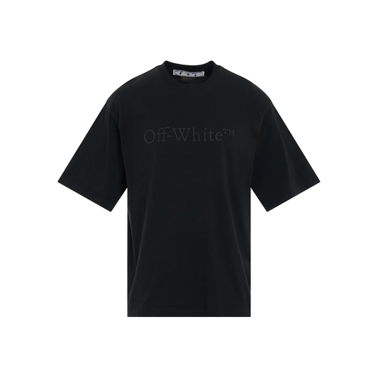 OFF-WHITE Bookish Laundry Oversized Skate Tee Black/Black (SS23)