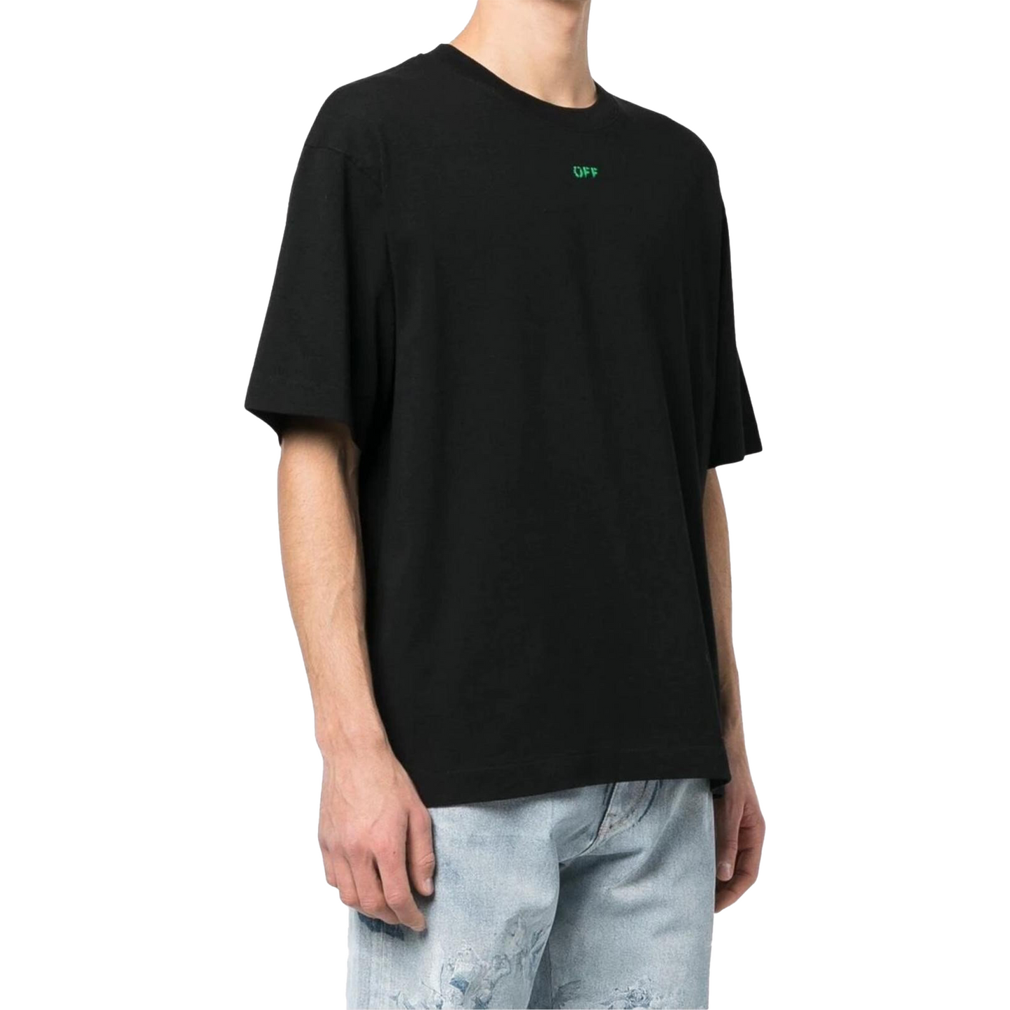 OFF-WHITE Alien Mushroom Oversized Skate S/S Tee Black/Green Fluorescent (SS23)