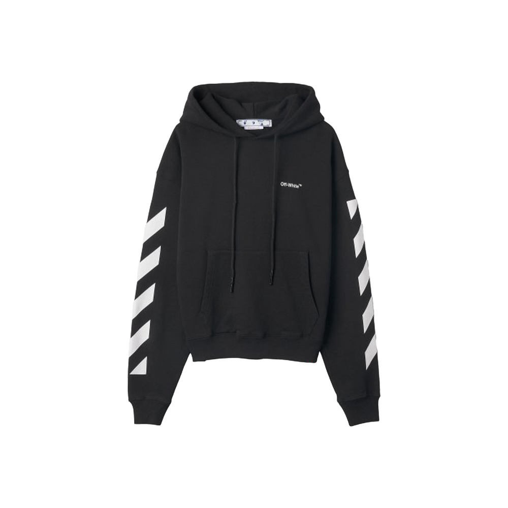 OFF-WHITE Diagonal Helvetica Oversized Hoodie Black/White (SS22)