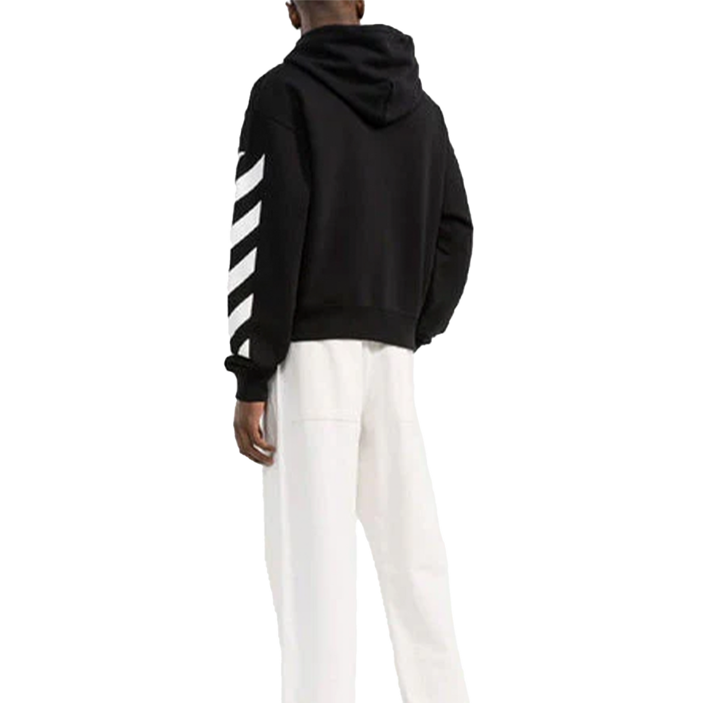 OFF-WHITE Diagonal Helvetica Oversized Hoodie Black/White (SS22)