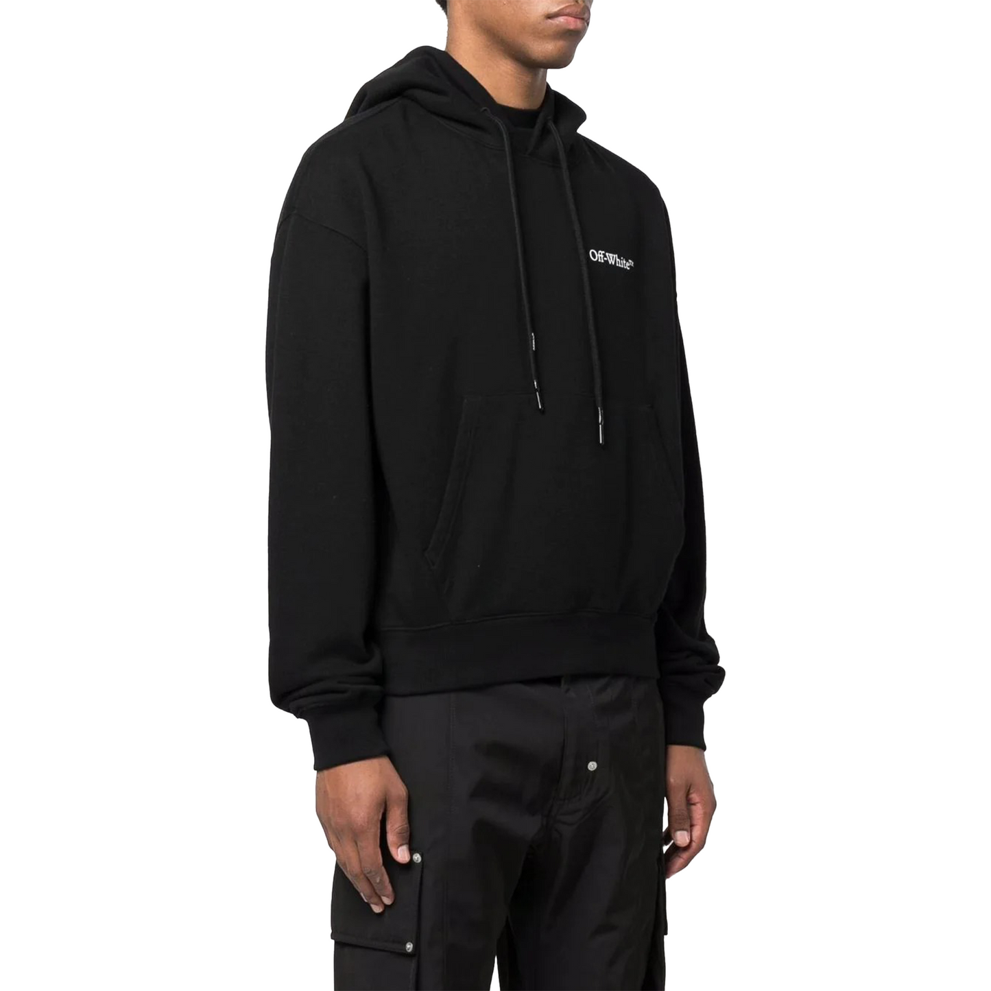 OFF-WHITE Caravaggio Crowning Oversized Hoodie Black/White (SS22)