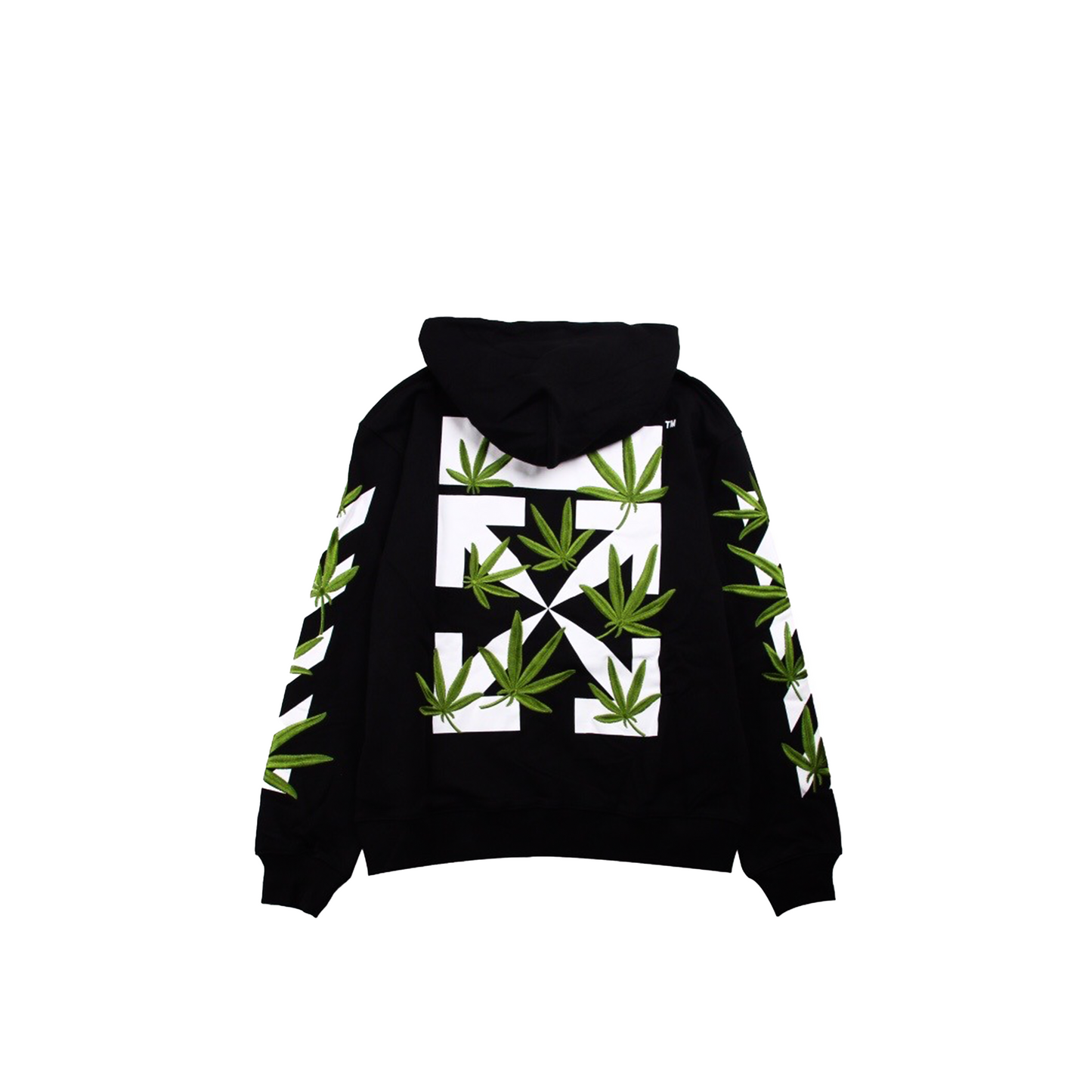 OFF-WHITE Weed Arrows Oversized Hoodie Black/Green (SS22)