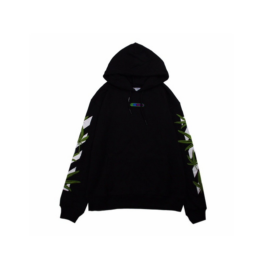 OFF-WHITE Weed Arrows Oversized Hoodie Black/Green (SS22)