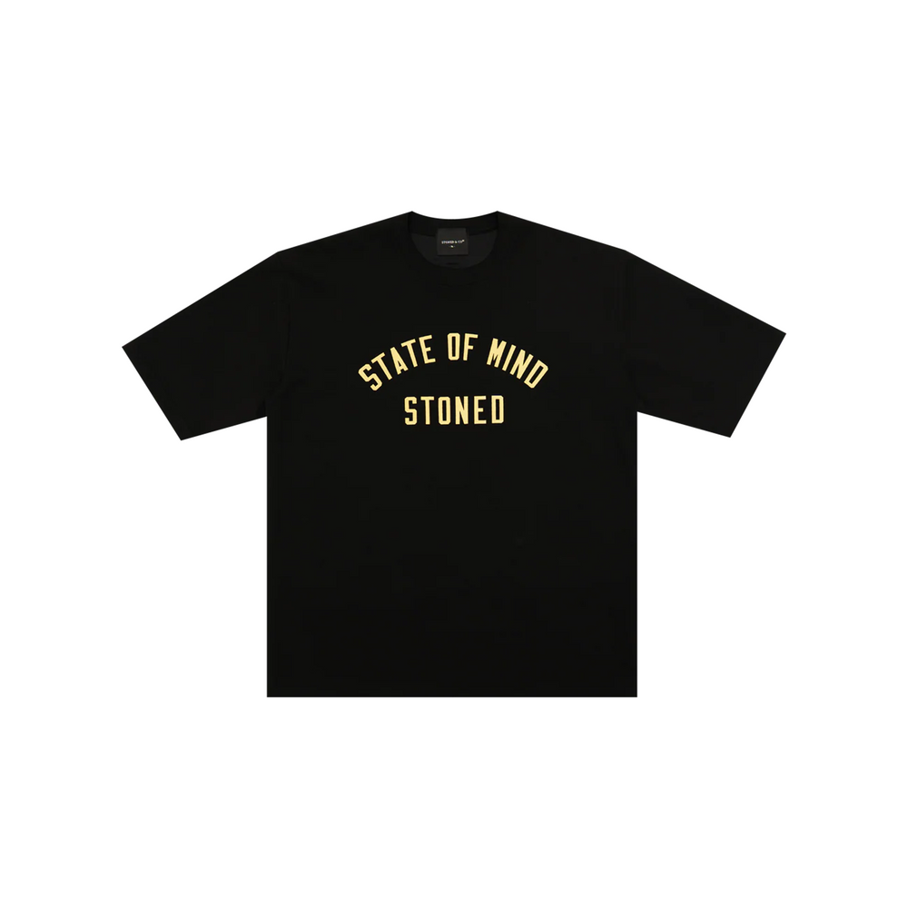 Stoned & Co ® Originals v2 : Black/Yellow Tee (FW25)