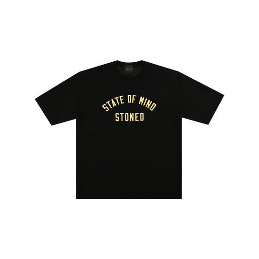 Stoned & Co ® Originals v2 : Black/Yellow Tee (FW25)