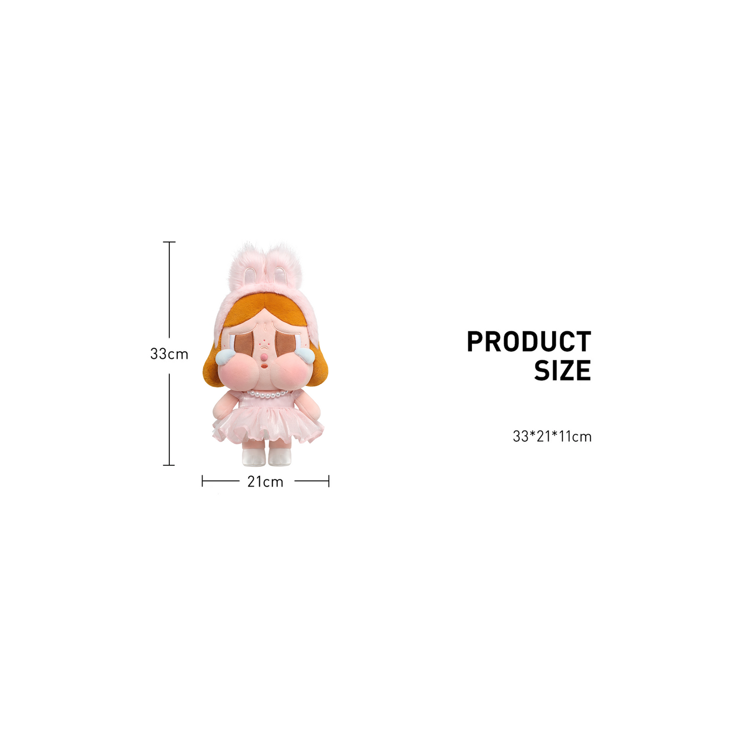 POP MART CRYBABY SHINY SHINY SERIES - Plush Doll Pink