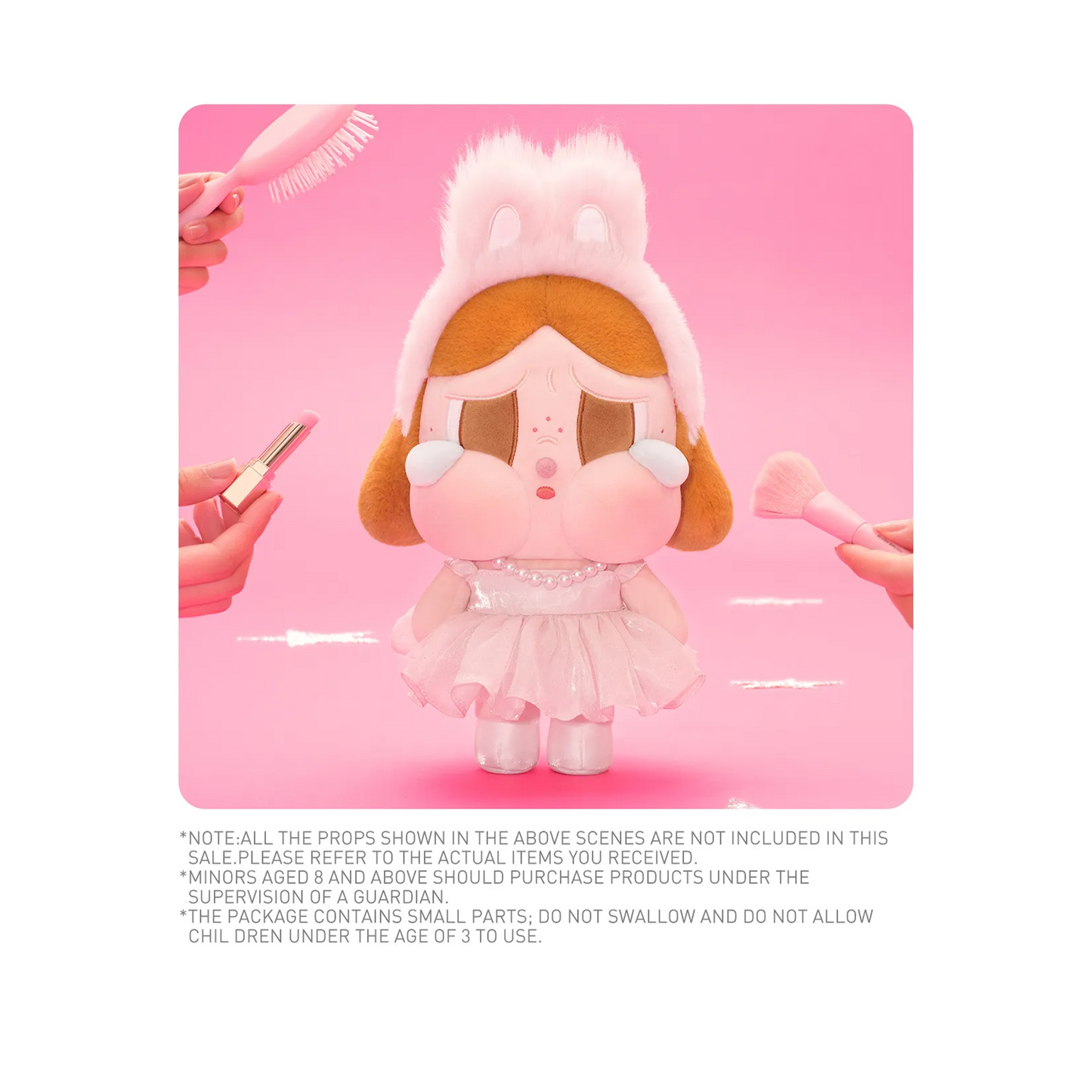 POP MART CRYBABY SHINY SHINY SERIES - Plush Doll Pink