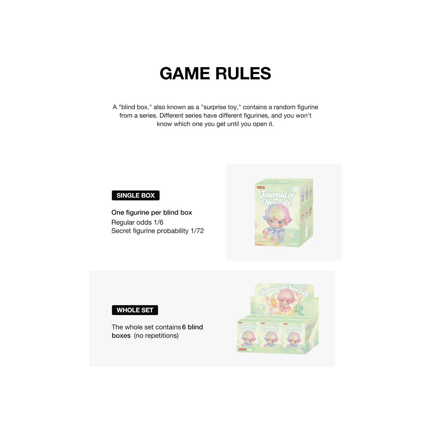 POP MART DIMOO Journal of New Life Series – Vinyl Plush Pendant Keychain Blind Box