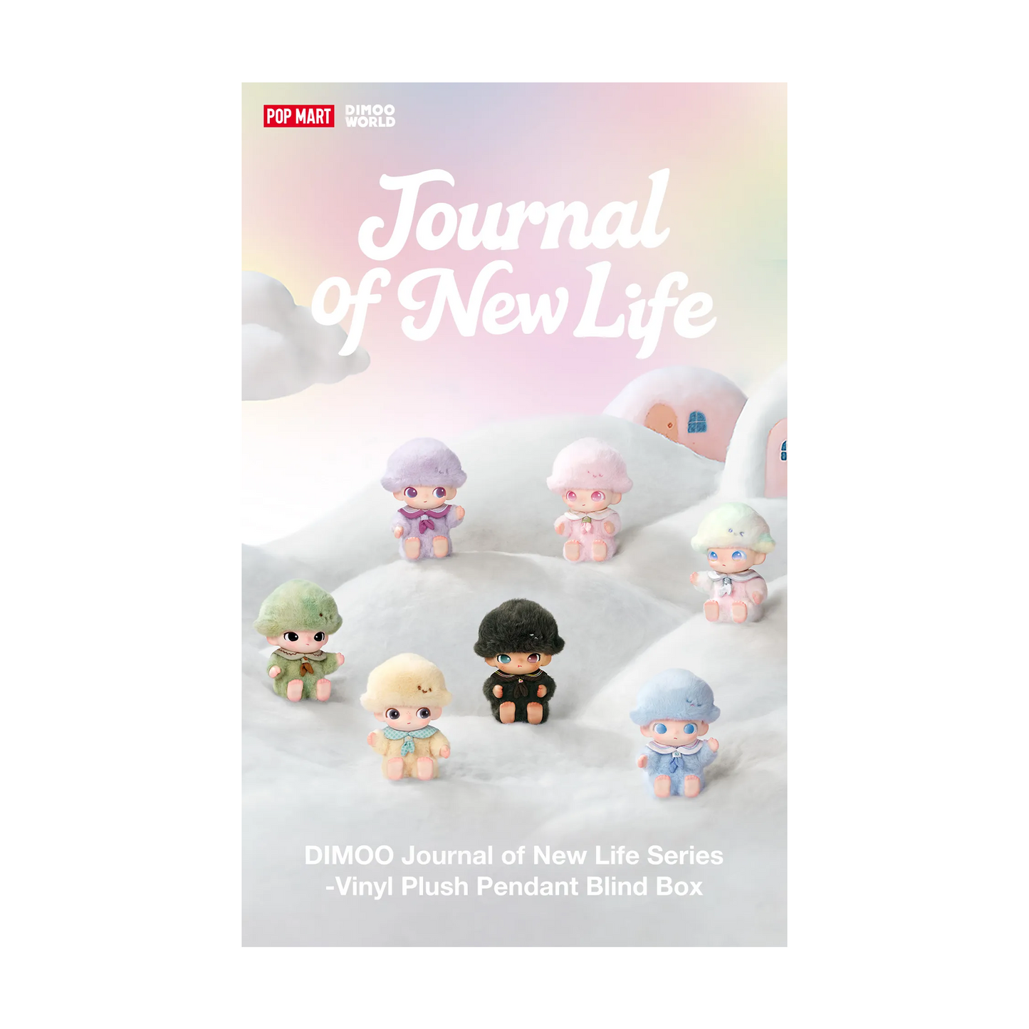 POP MART DIMOO Journal of New Life Series – Vinyl Plush Pendant Keychain Blind Box