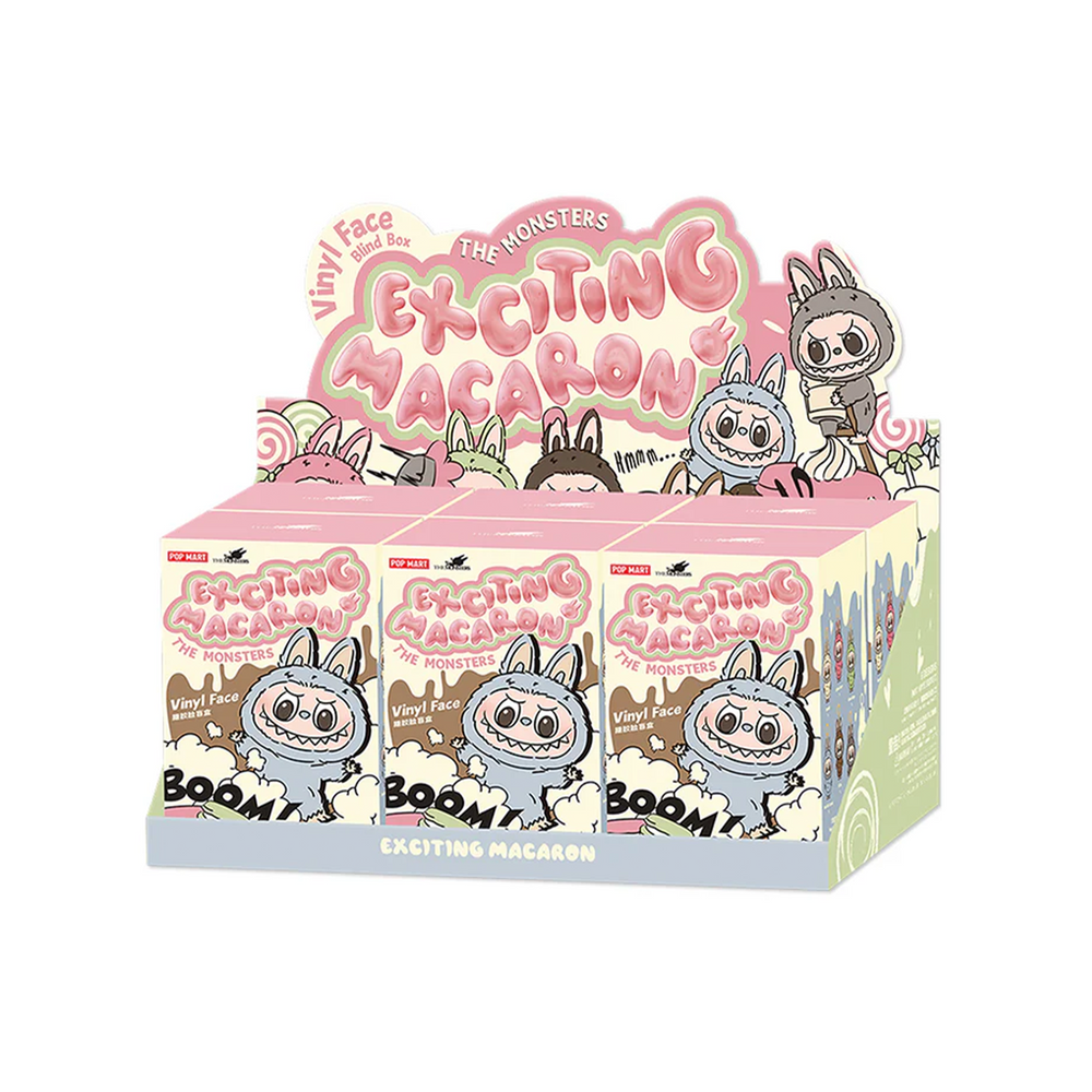 POP MART LABUBU THE MONSTERS - Exciting Macarons Vinyl Face (Version 1)