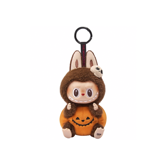 POP MART LABUBU THE MONSTERS -  Happy Halloween Party Series Sitting Pumpkin Vinyl Plush Doll Pendant Keychain