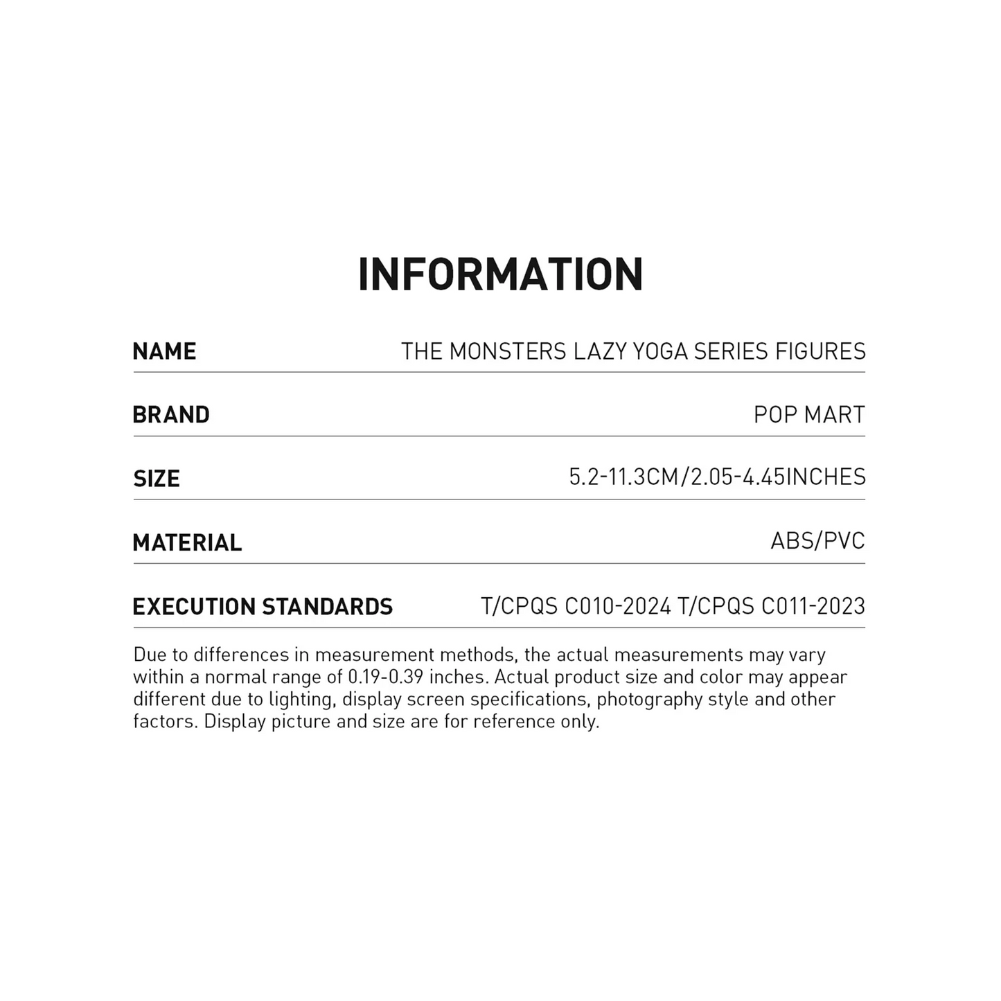 POP MART LABUBU THE MONSTERS - Lazy Yoga Series Figures