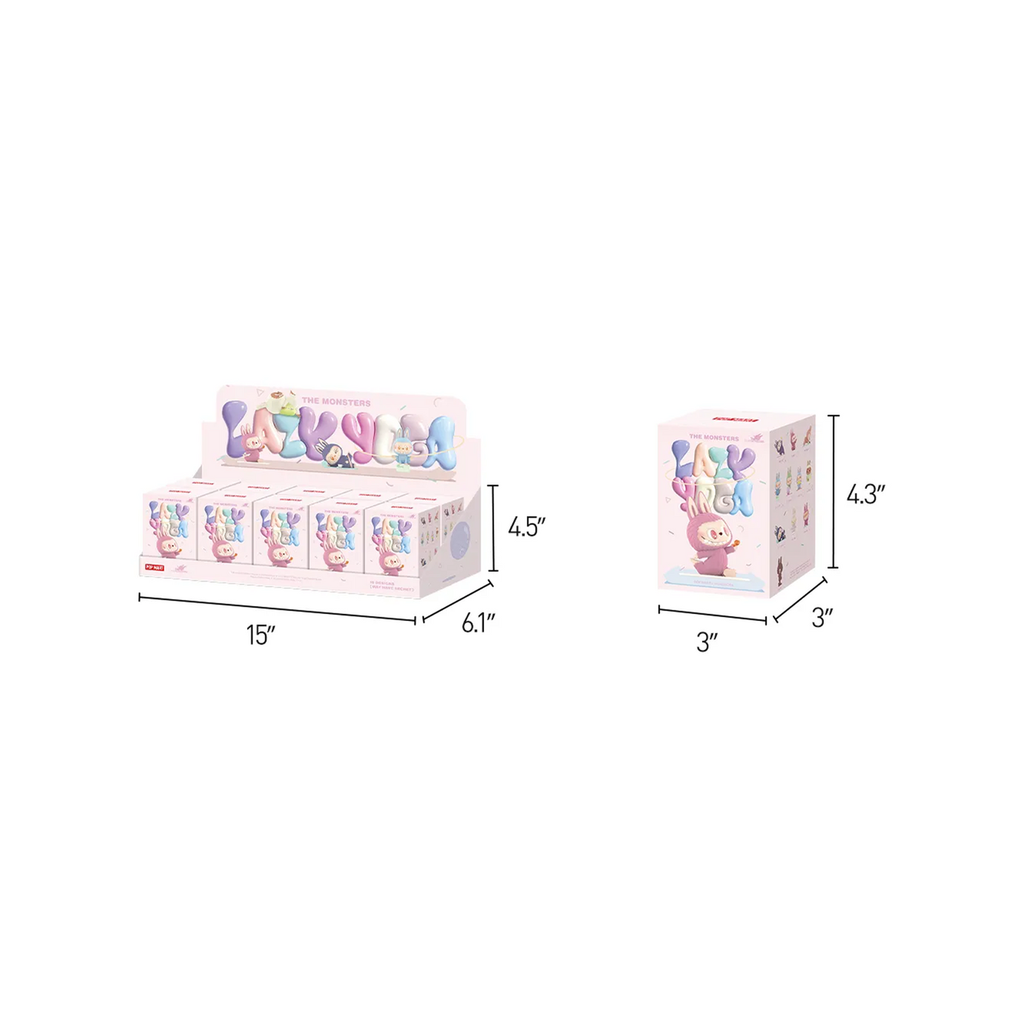POP MART LABUBU THE MONSTERS - Lazy Yoga Series Figures