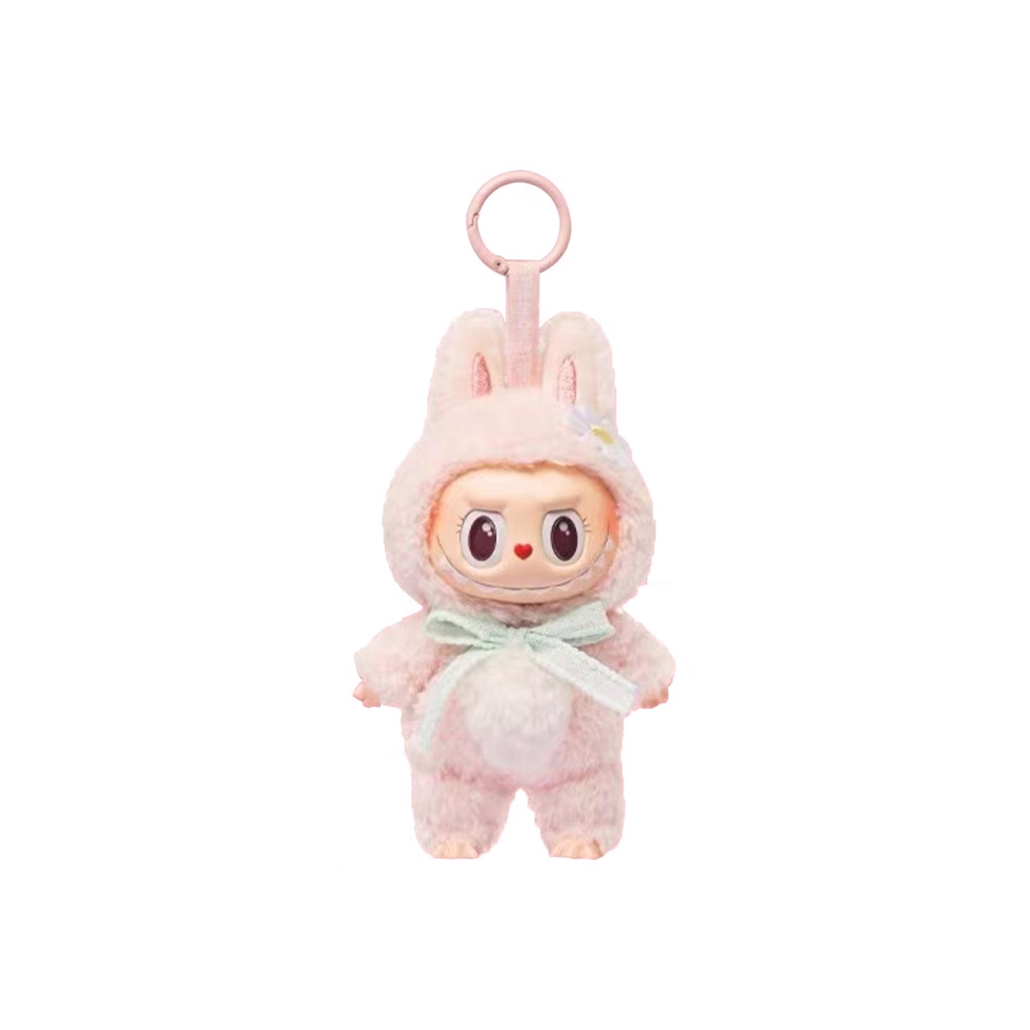 POP MART LABUBU THE MONSTERS -  Mokoko Close to Sweet Vinyl Plush Doll Pendant Keychain (Version 1)
