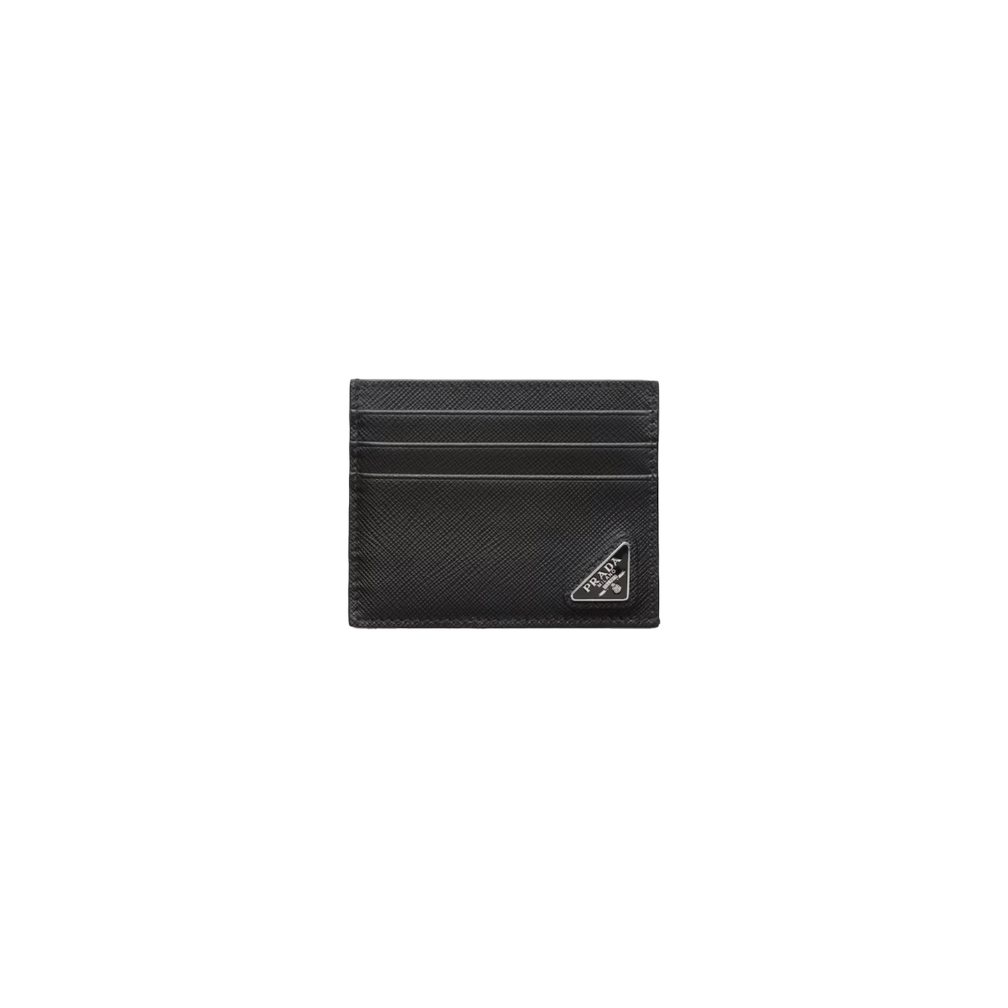 PRADA Saffiano Leather Card Holder Black (SS24)