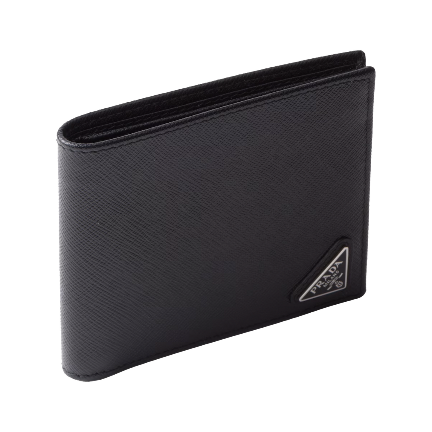 PRADA Saffiano Leather Wallet Black (SS24)