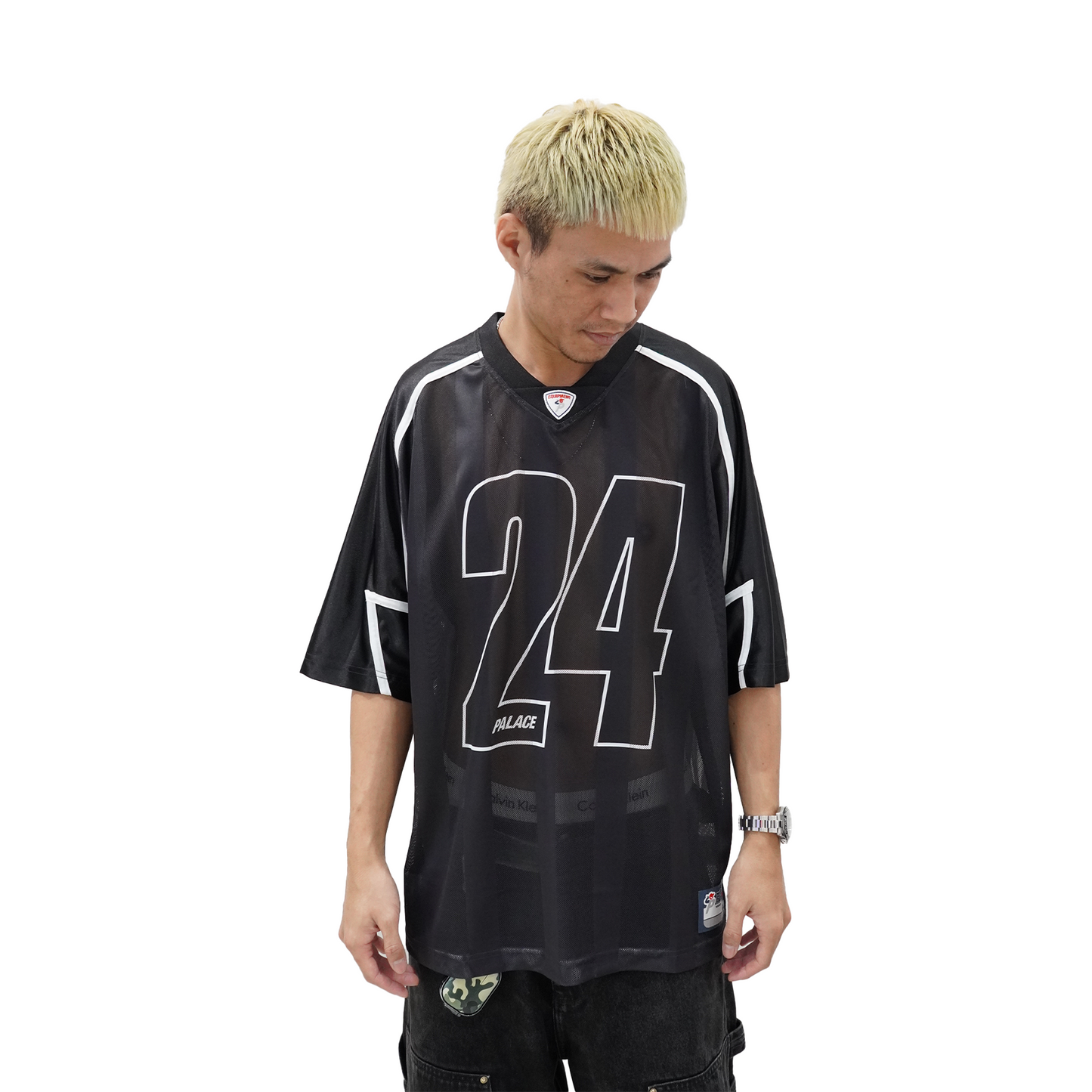 Palace Meshy Stripe Jersey Black (FW24)