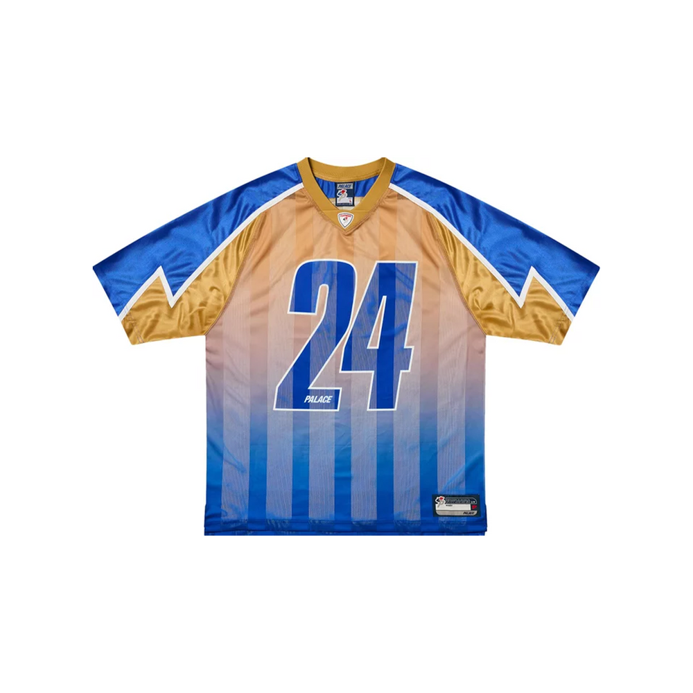 Palace Meshy Stripe Jersey Blue/Gold (FW24) – STEALPLUG KL Palace Meshy Stripe Jersey Blue/Gold (FW24) – STEALPLUG KL