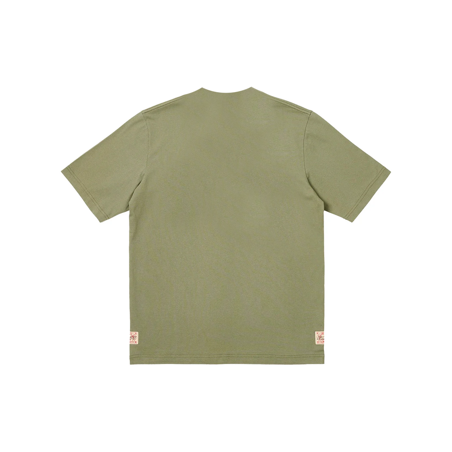 Palace x Evisu Contrasting Logo Print Tee Olive