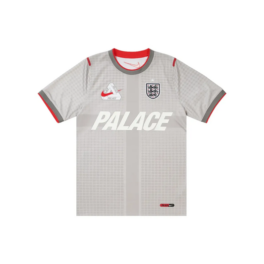 Nike x Palace England Dri-FIT Academy Pro Short Sleeve Football Top Pewter Grey/Bright Crimson (SS26)