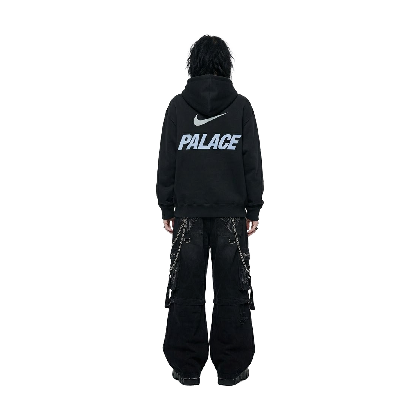 Palace x Nike Front Swoosh Hoodie Black (SS26)