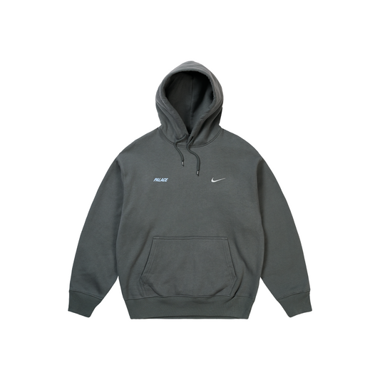 Palace x Nike Front Swoosh Hoodie Charcoal (SS26)