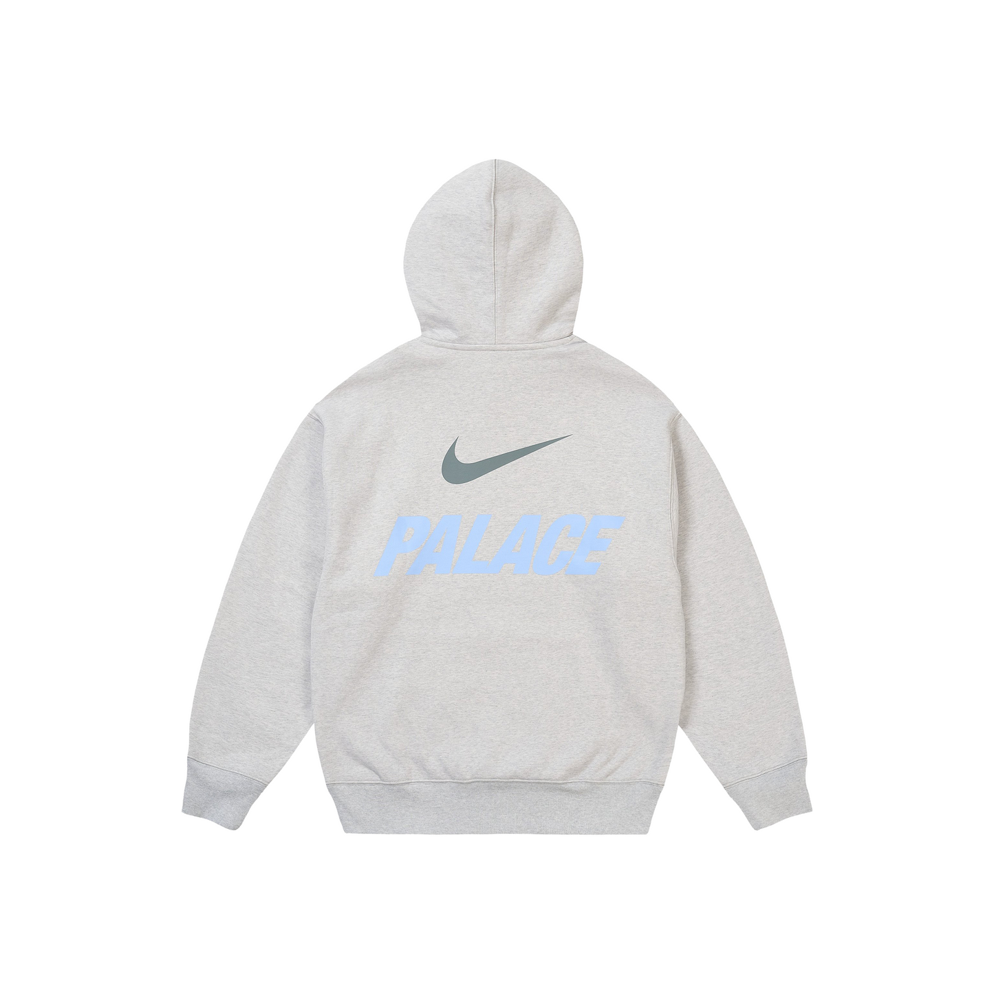 Palace x Nike Front Swoosh Hoodie Grey Marl (SS26)