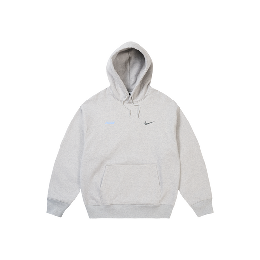 Palace x Nike Front Swoosh Hoodie Grey Marl (SS26)