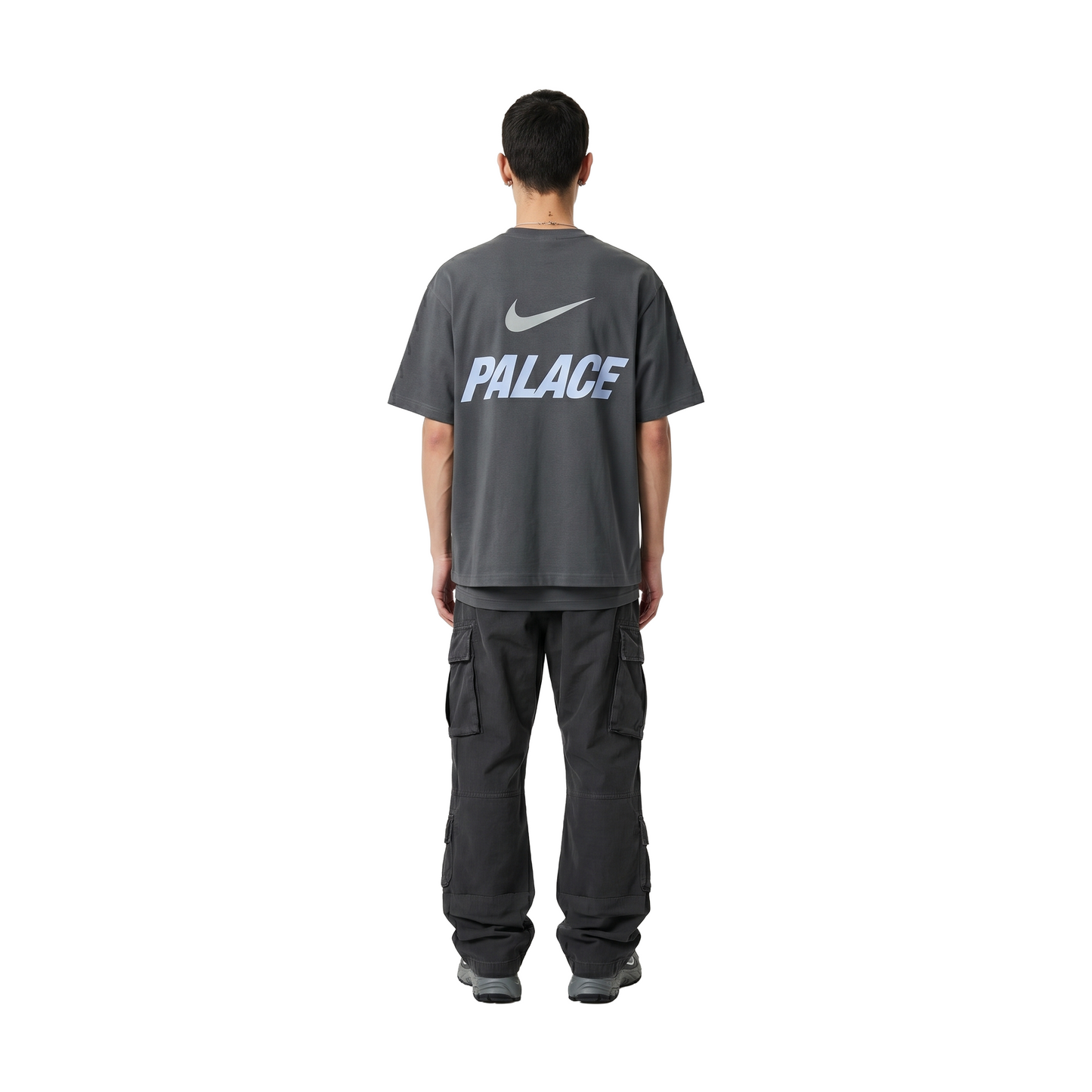 Palace x Nike Front Swoosh Tee Charcoal (SS26)