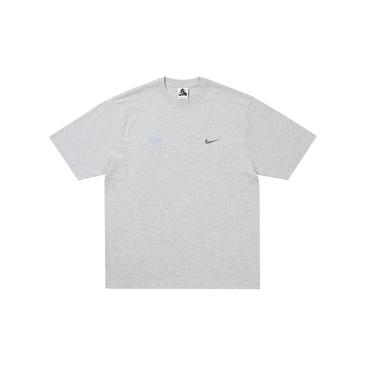 Palace x Nike Front Swoosh Tee Grey Marl (SS26)