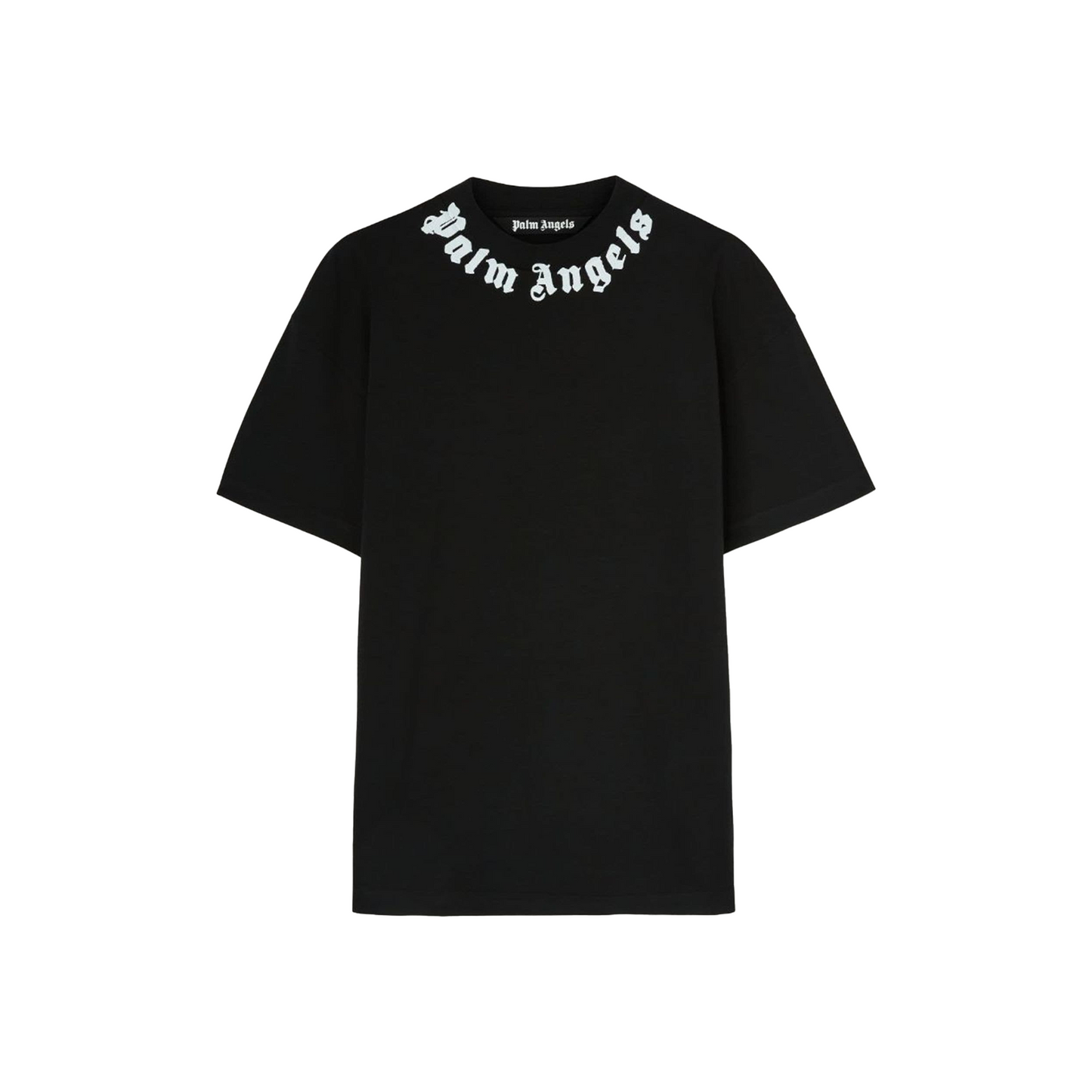 Palm Angels Neck Logo Tee Black/Off White (FW24)