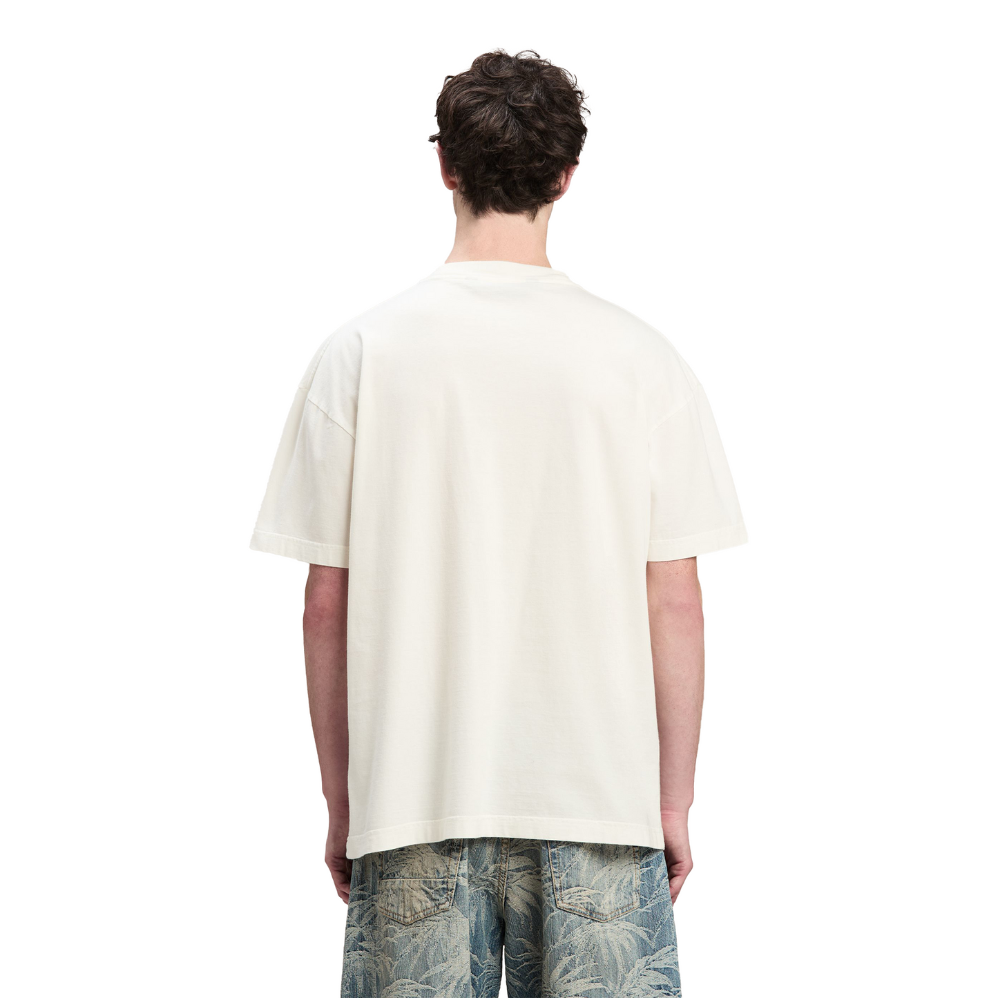 Palm Angels Neck Logo Tee Off White/Black (FW24)