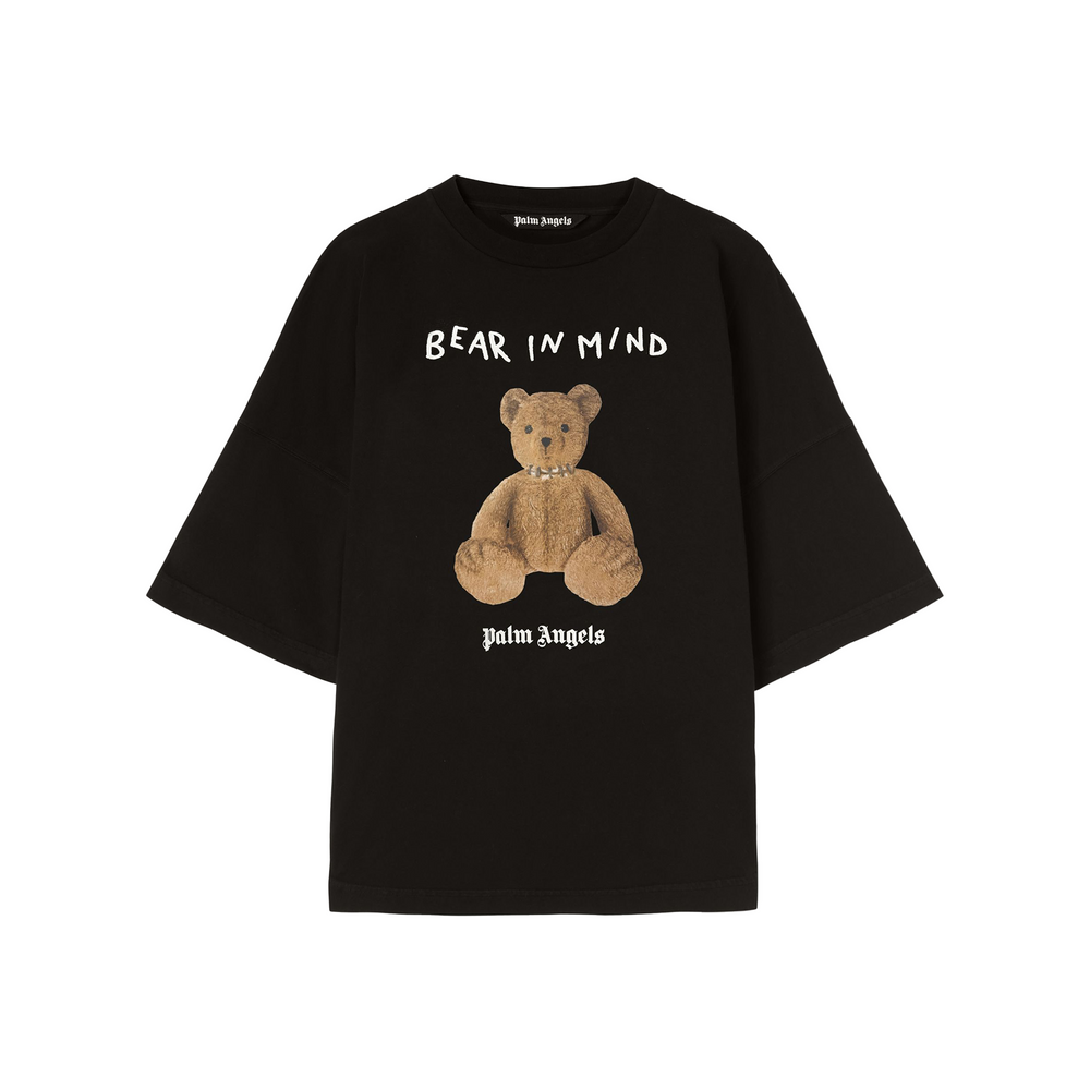 Palm Angels Bear In Mind Oversized Tee Black/Brown (FW24)