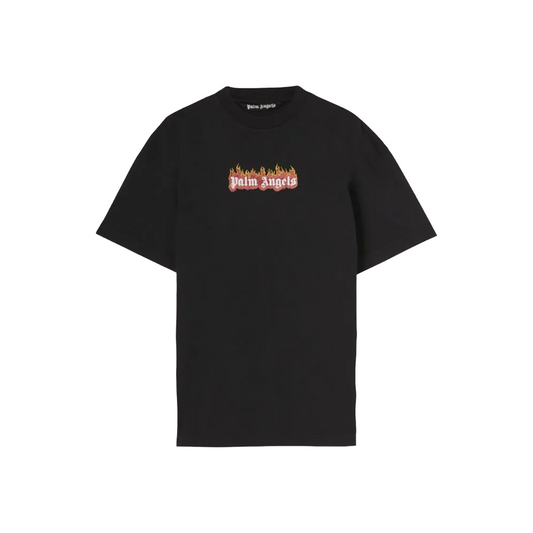PALM ANGELS GD Burning Logo Classic Tee Black/White (SS23)