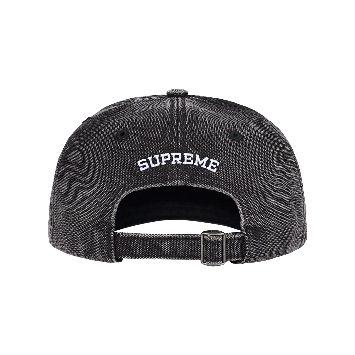 Supreme Pigment Coated S Logo 6-Panel Cap Black (SS26)