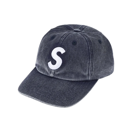 Supreme Pigment Coated S Logo 6-Panel Cap Navy (SS26)