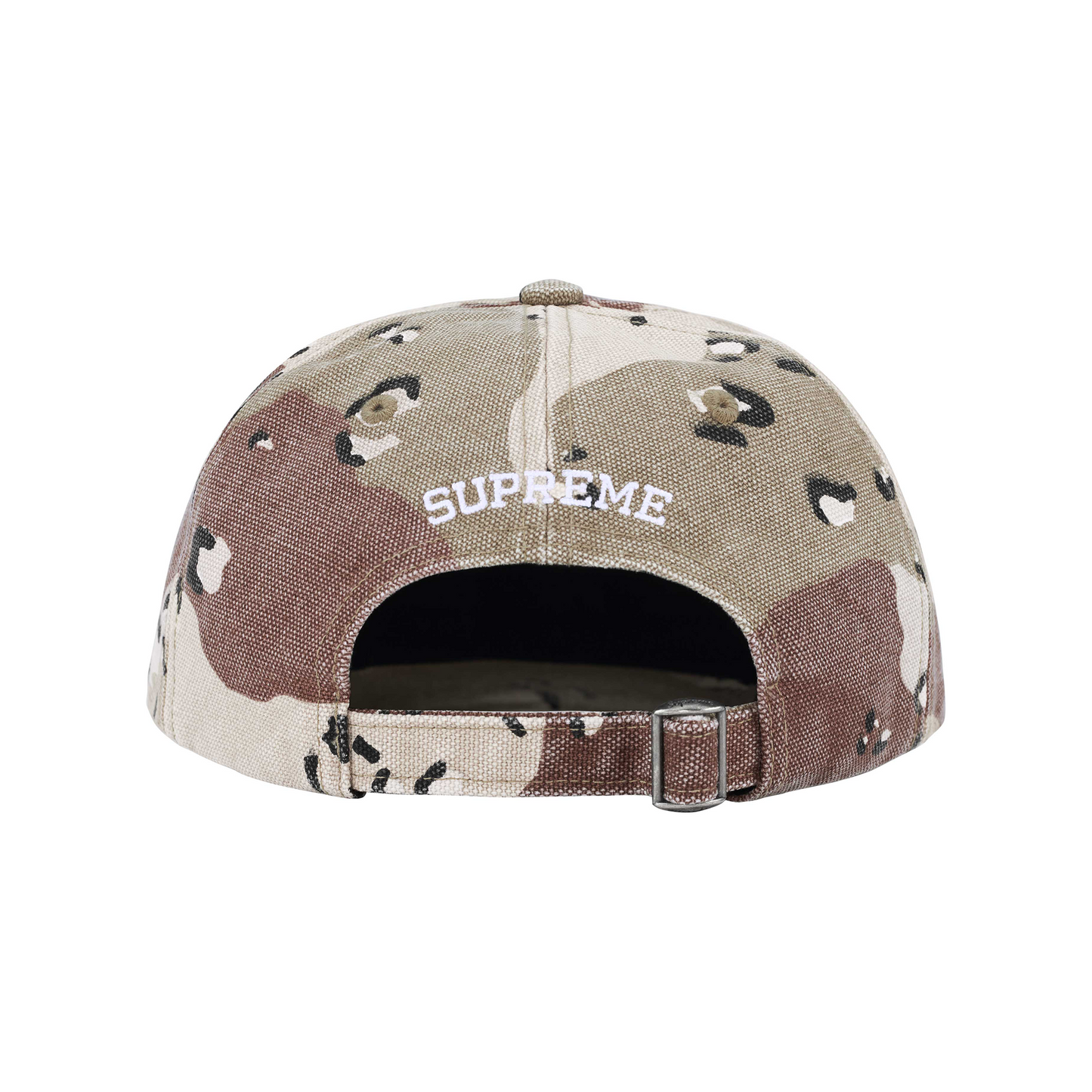 Supreme Pigment S Logo 6 Panel Cap Chocolate Chip Camo FW24 STEALPLUG KL