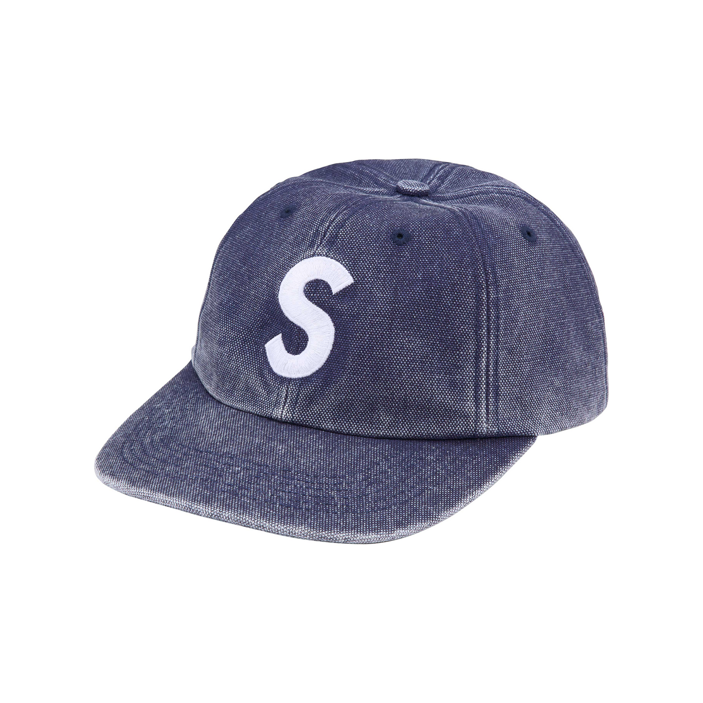 Supreme Pigment S Logo 6 Panel Cap Navy FW24 STEALPLUG KL