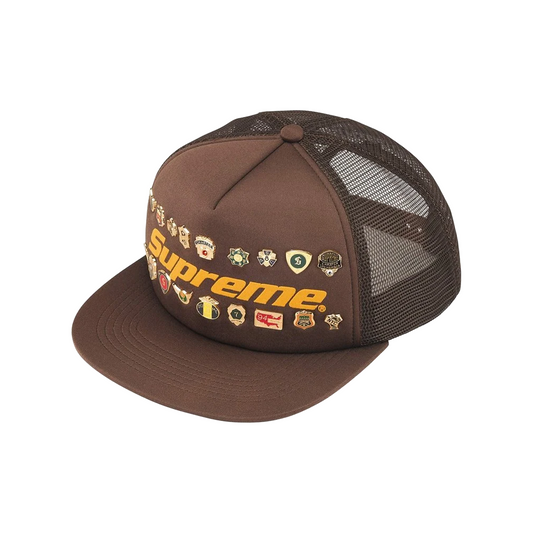Supreme Pins Mesh Black 5-Panel Cap Brown (SS26)