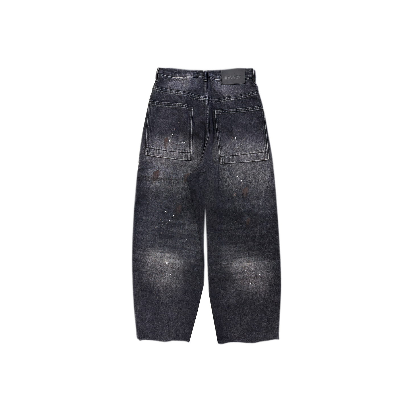 RAW/21 Blackened Baggy Denim Jeans Black (SS26)