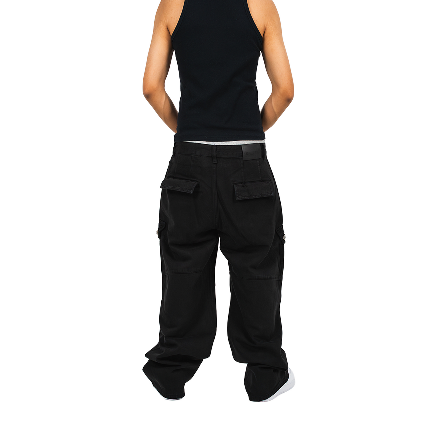 RAW/21 Distressed Cargo Pants Black (FW25)