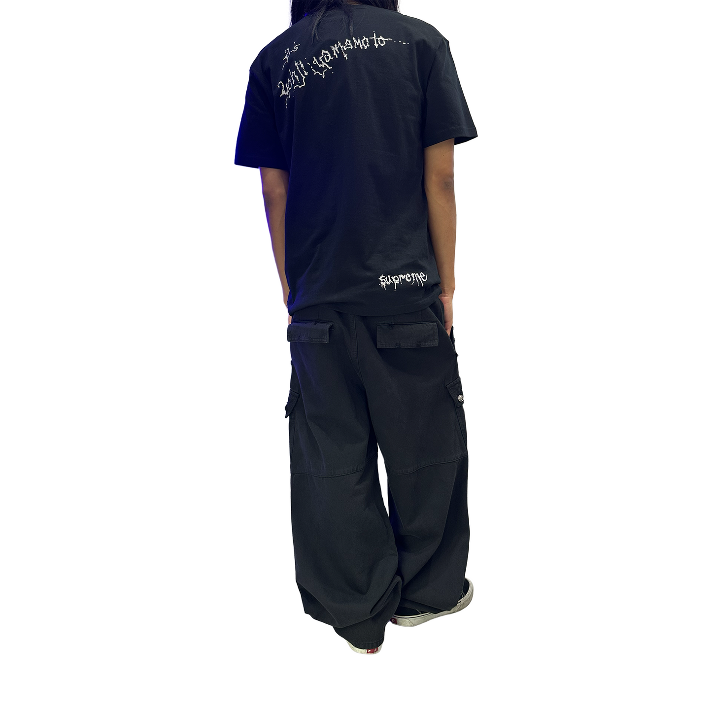 RAW/21 Distressed Cargo Pants Black (FW25)