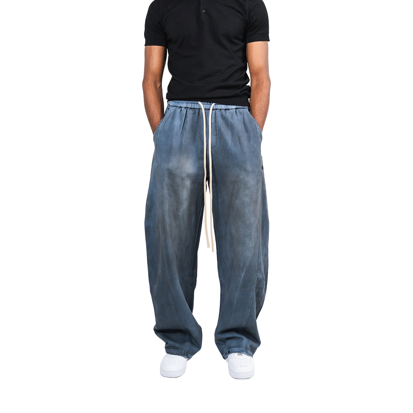 RAW/21 Drift Dye Baggy Sweatpants Blue (SS26)