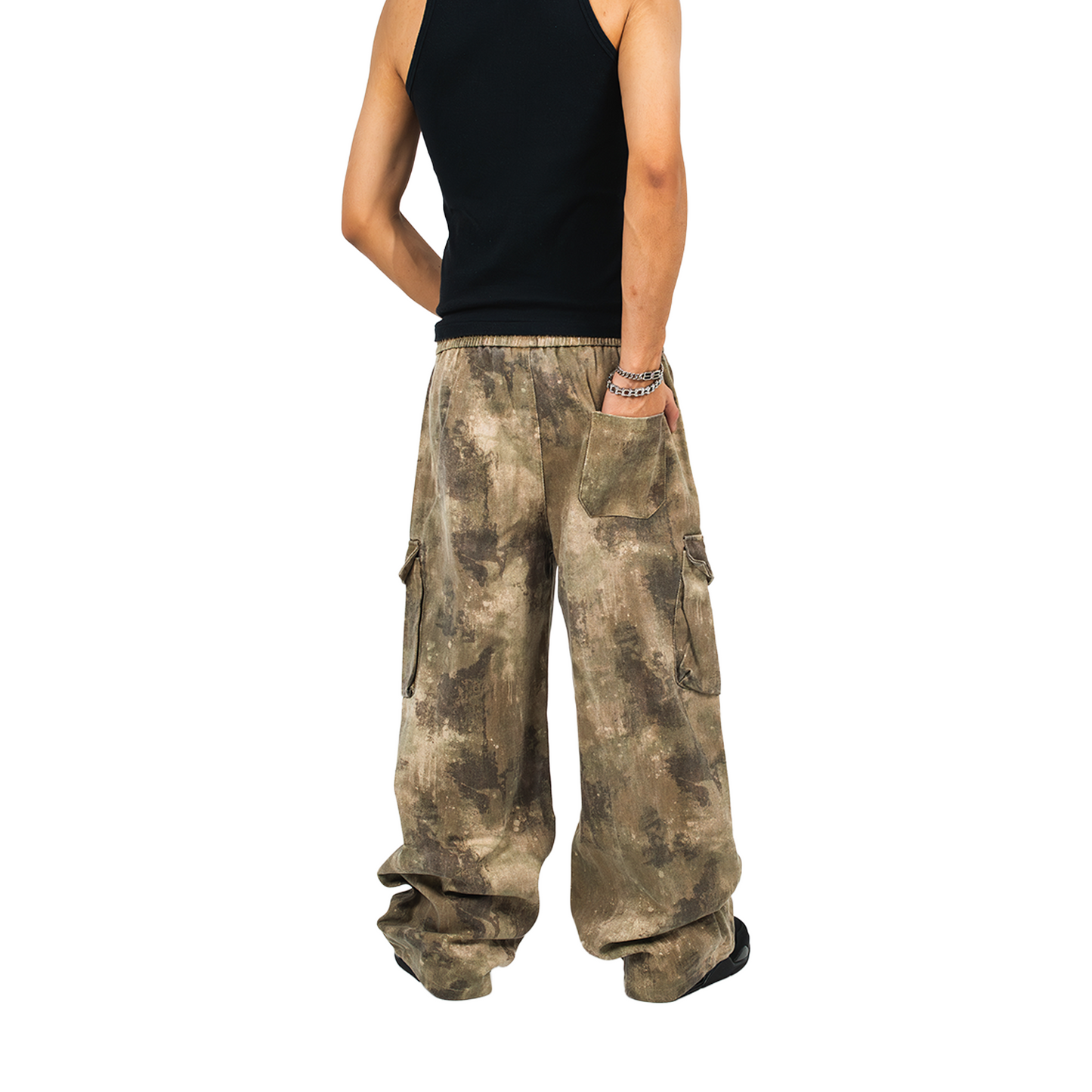 RAW/21 Earth Fade Baggy Pants Brown (FW25)