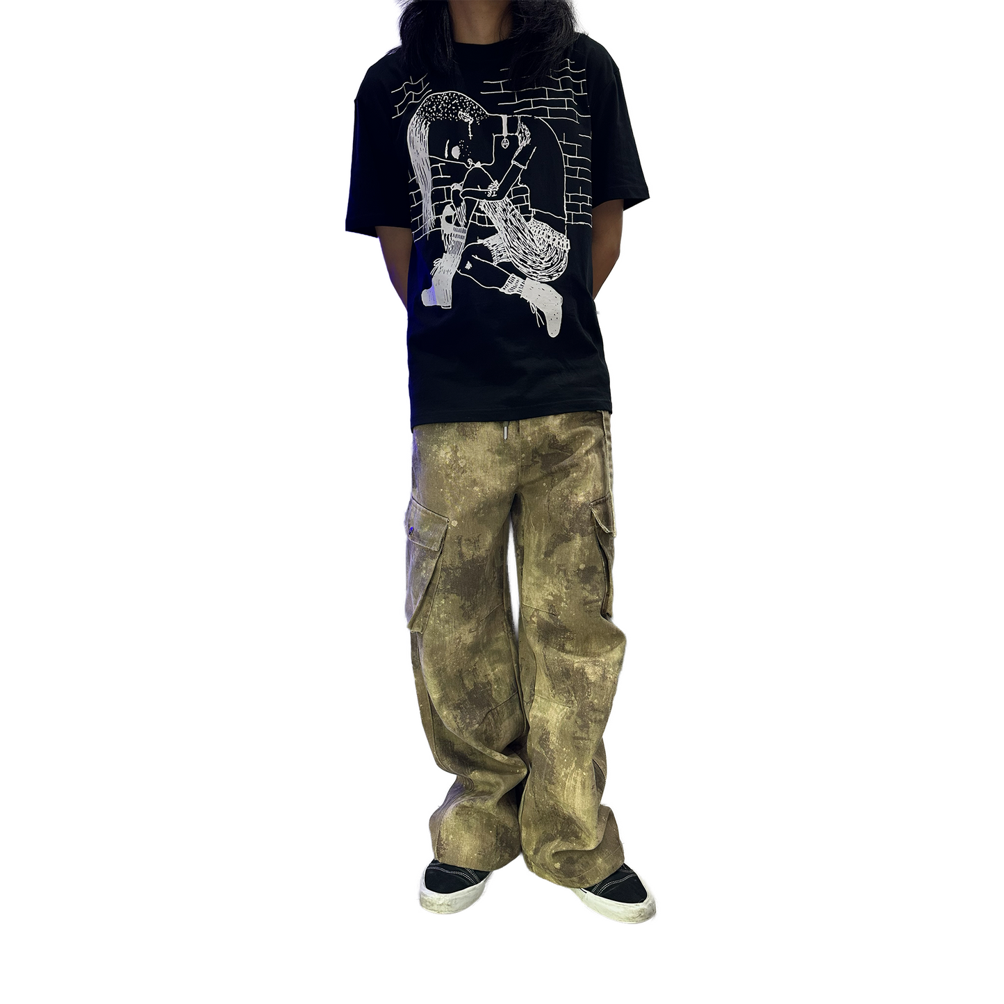 RAW/21 Earth Fade Baggy Pants Brown (FW25)