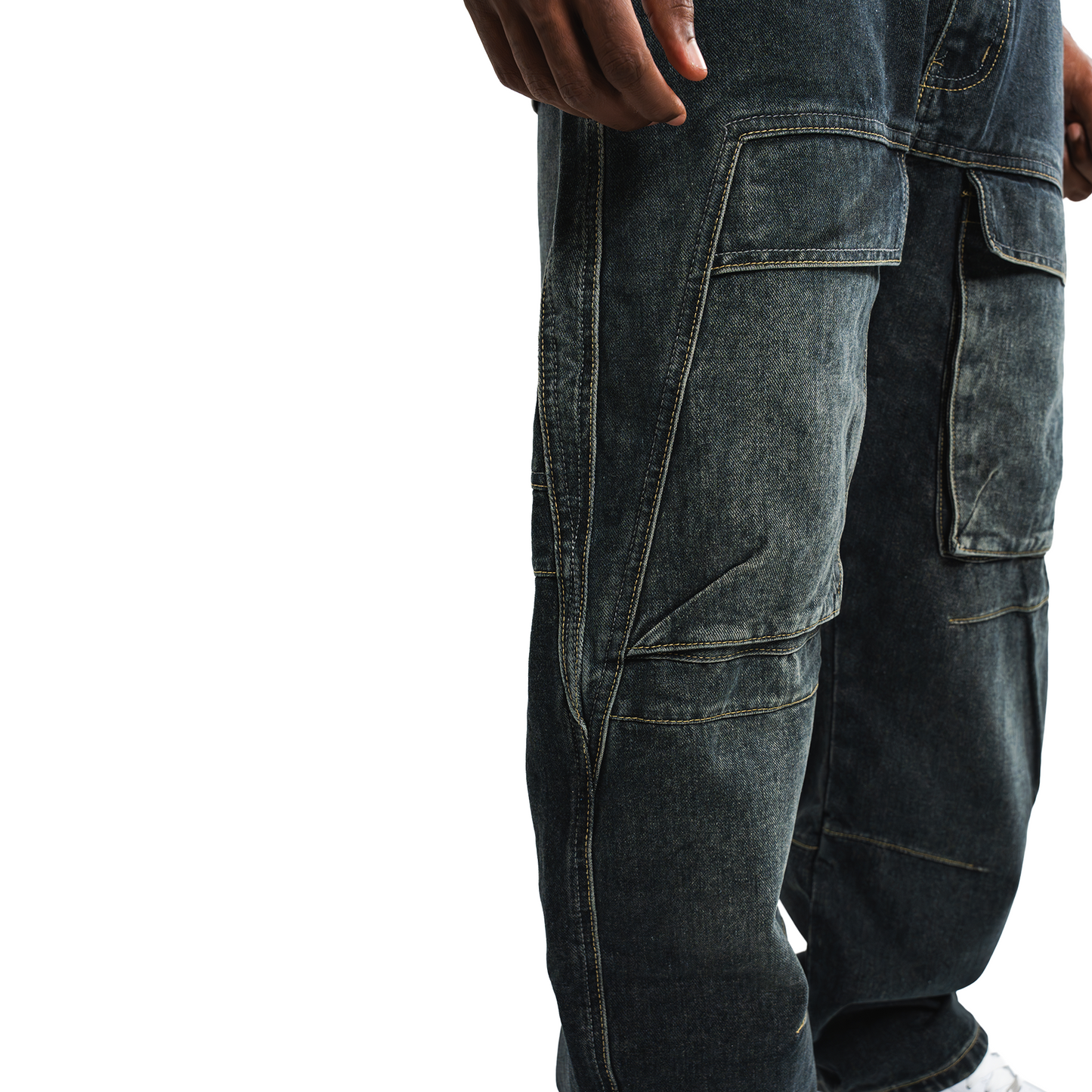 RAW/21 Frontload Utility Baggy Denim Jeans Black (SS26)