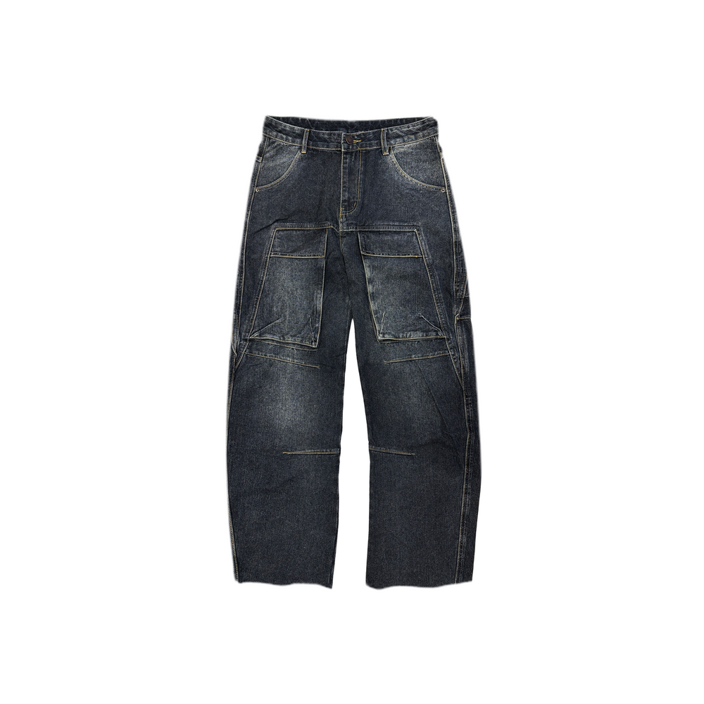 RAW/21 Frontload Utility Baggy Denim Jeans Black (SS26)
