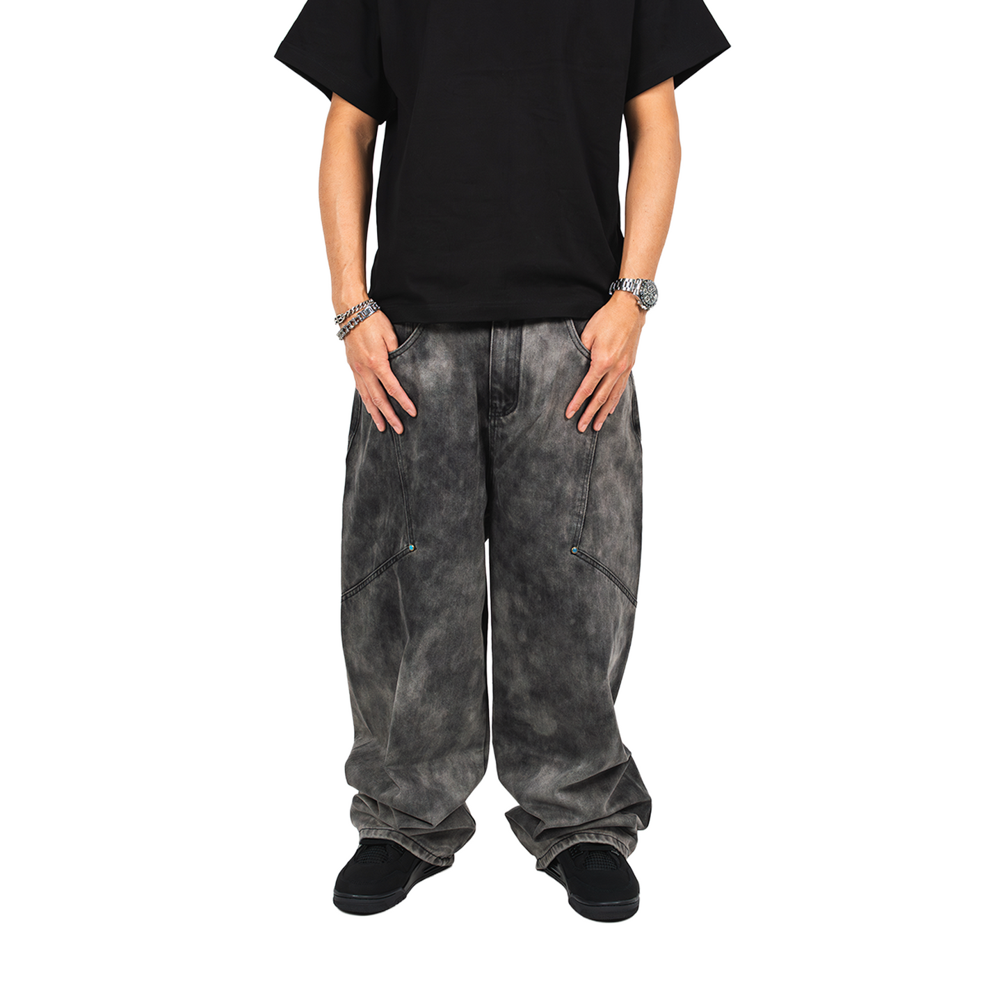 RAW/21 Gem Baggy Jeans Washed Black (FW25)