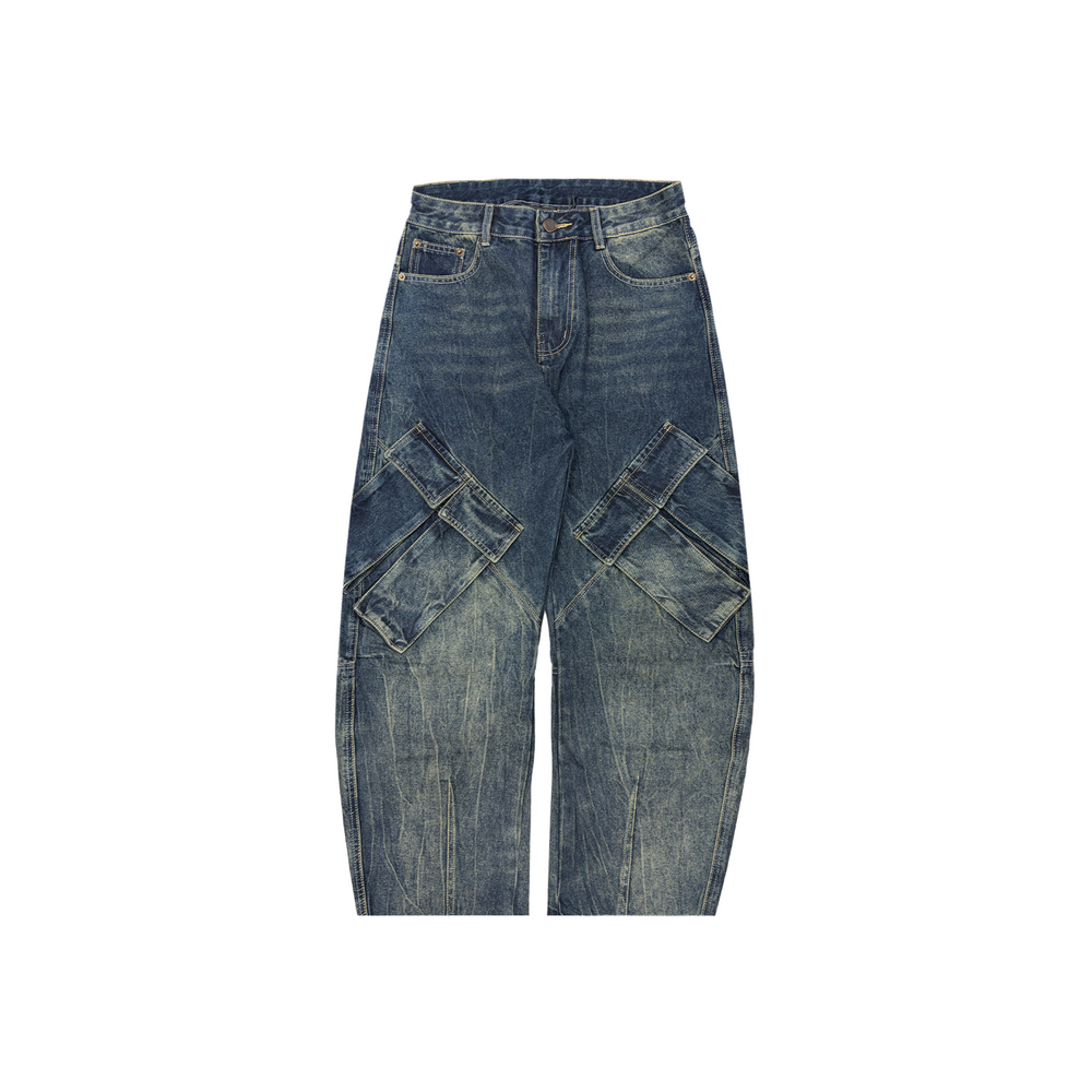 RAW/21 Modular Washed Baggy Denim Jeans Blue (SS26)